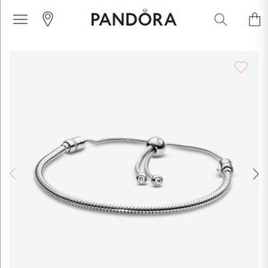 Pandora Moments Snake Chain Slider Bracelet